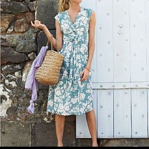 Garnet Hill Retro Viola Jarden Floral Dress